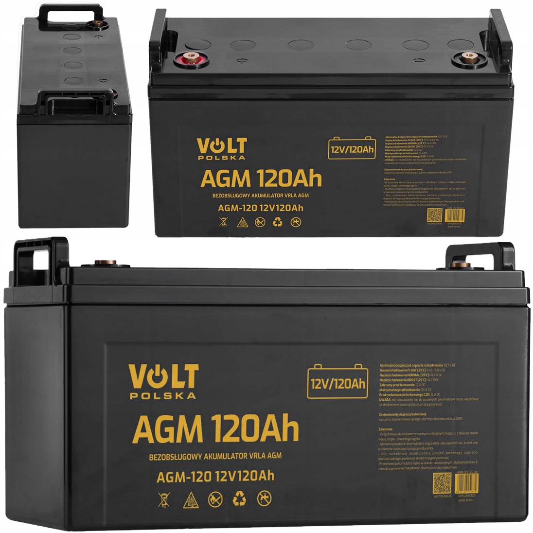 AKUMULATOR-BEZOBSLUGOWY-AGM-DO-UPS-12V-120Ah-VOLT-POLSKA-NOWY